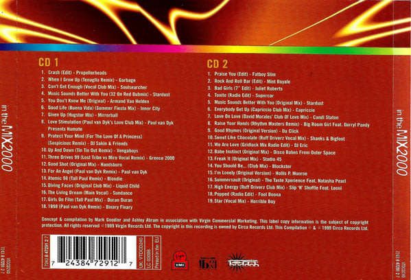 Various - In the Mix 2000 Double CD Import
