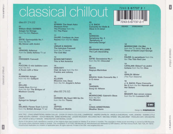 Various - Classical Chillout Double CD Import