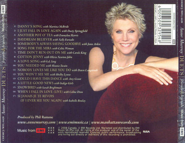 Anne Murray - Duets: Friends and Legends CD