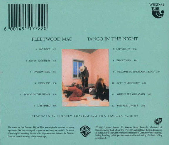 Fleetwood Mac - Tango In the Night CD