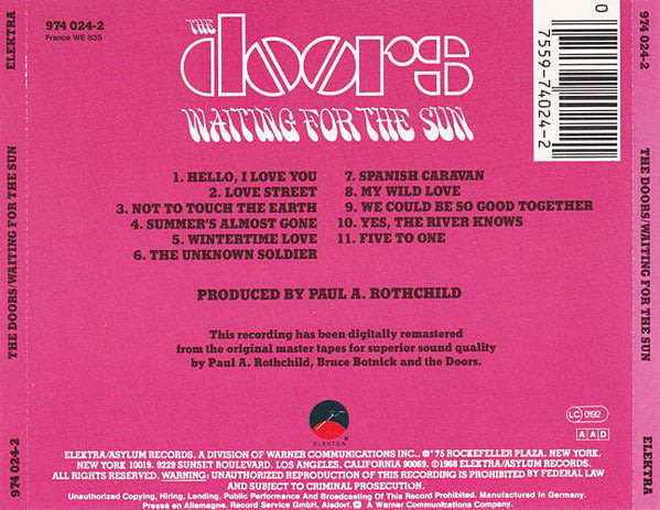 Doors - Waiting For the Sun CD Import
