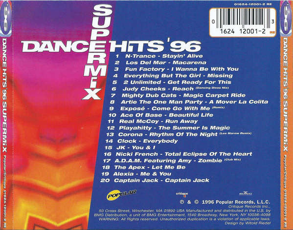 Various - Dance Hits `96 Supermix CD Import