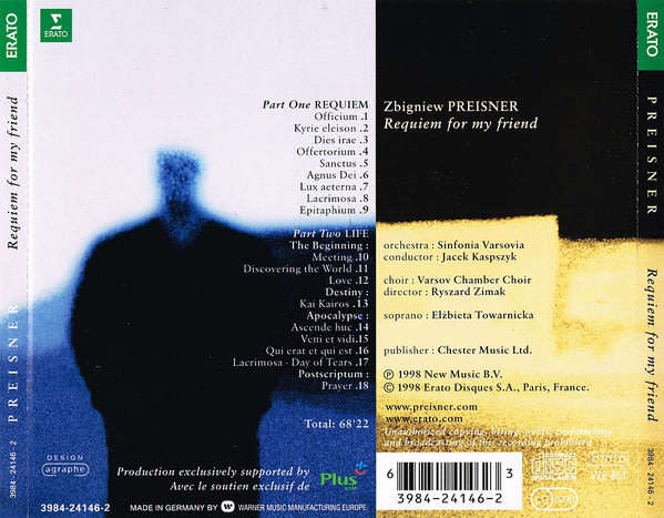 Preisner - Requiem For My Friend CD Import