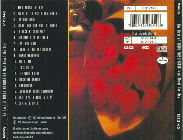 Dinah Washington - Best of - Mad About the Boy CD Import