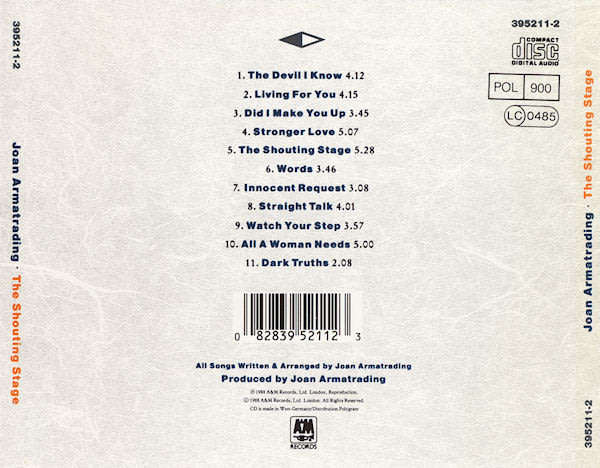 Joan Armatrading - The Shouting Stage CD Import