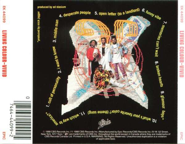 Living Colour - Vivid CD