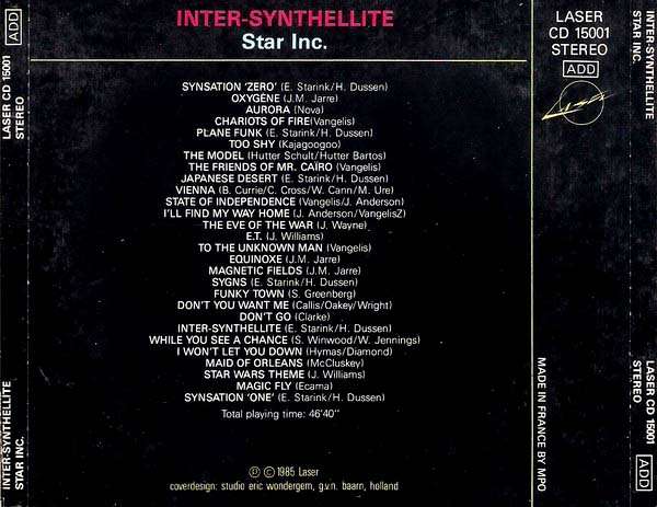 Star Inc. - Inter Synthellite - 28 Synthesizer Hits CD Import