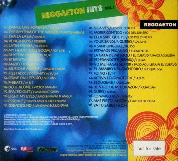 Various - Reggaeton Hits Vol. 1 Double CD Import Sealed