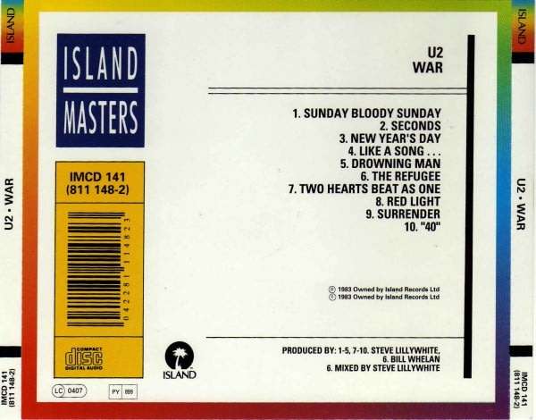 U2 - War CD Import