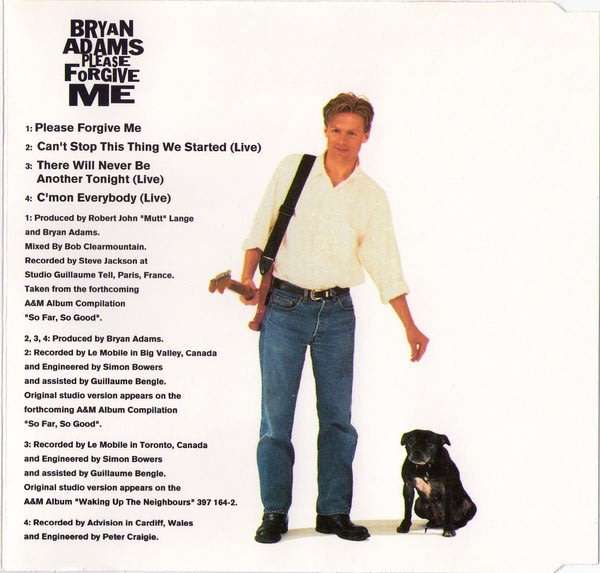 Bryan Adams - Please Forgive Me CD Maxi Single Import