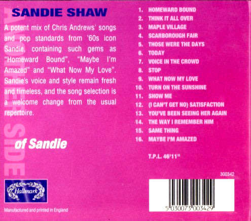 Sandie Shaw - Another Side of Sandie CD Import