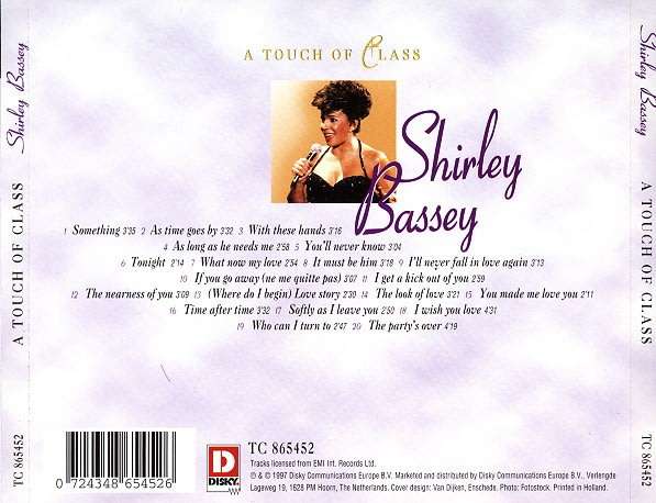 Shirley Bassey - A Touch of Class CD Import