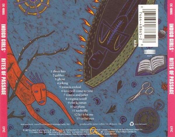 Indigo Girls - Rites of Passage CD Import