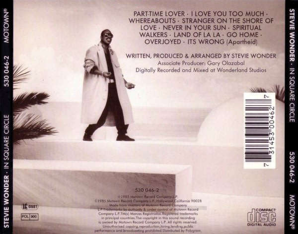 Stevie Wonder - In Square Circle CD Import
