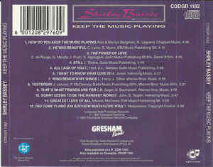 Shirley Bassey - Keep the Music Playing CD