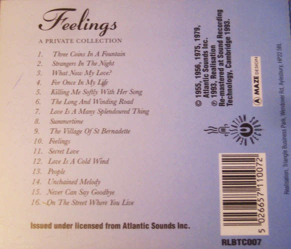 Andy Williams - Feelings (Private Collection) CD Import