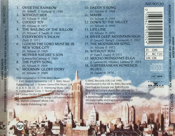 Harry Nilsson - Very Best of Vol. 1 CD Import