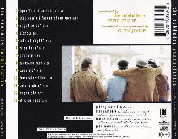 Subdudes - Annunciation CD Import