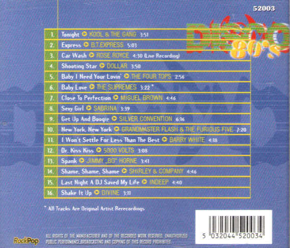 Various - Disco 80`s CD Import