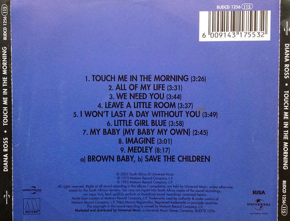 Diana Ross - Touch Me In the Morning CD
