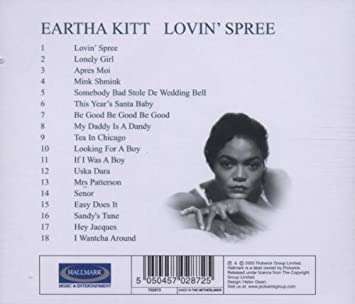 Eartha Kitt - Lovin` Spree CD Import