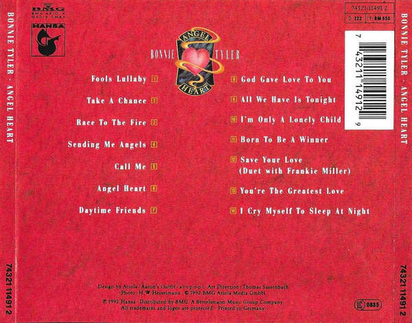 Bonnie Tyler - Angel Heart CD Import