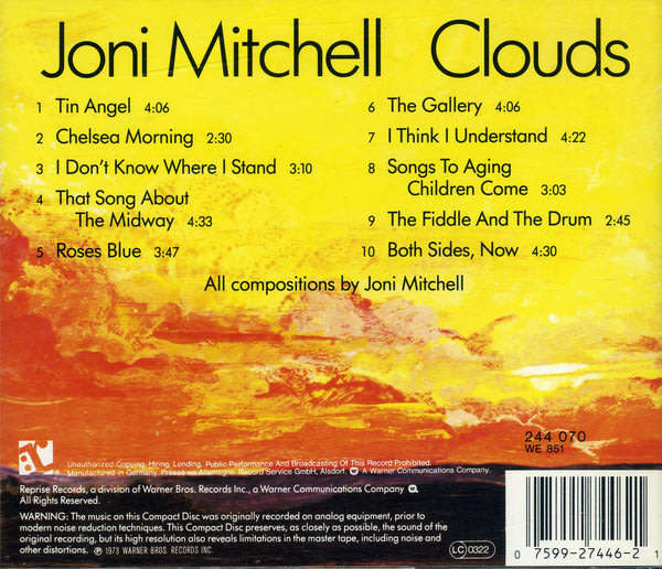 Joni Mitchell - Clouds CD Import