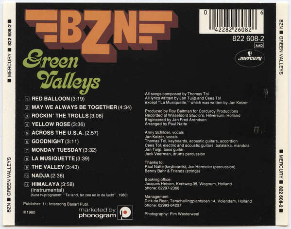 BZN - Green Valleys CD Import