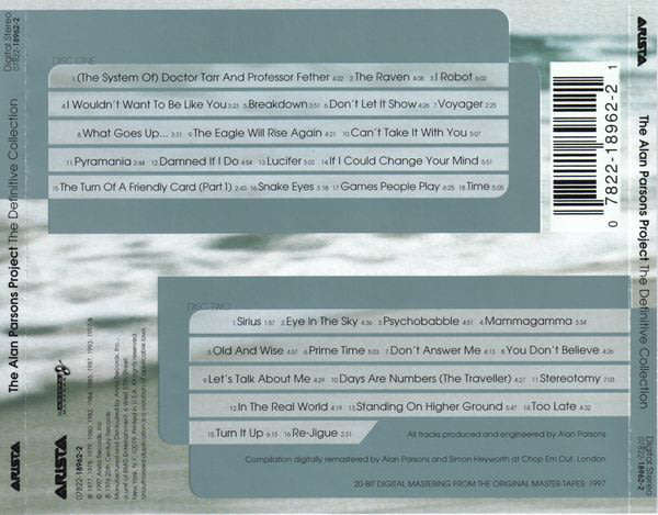 Alan Parsons Project - Definitive Collection Double CD Import