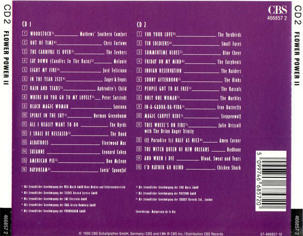 Various - Flower Power 2 Double CD Import