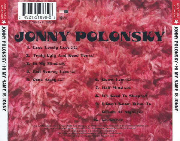 Jonny Polonsky - Hi My Name Is Jonny CD Import