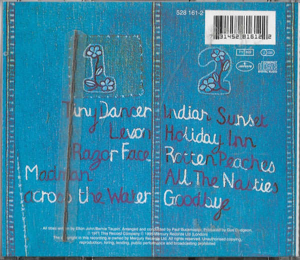 Elton John - Madman Across the Water CD Import