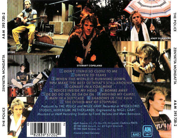The Police - Zenyatta Mondatta CD Import