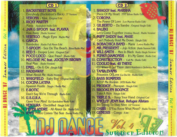 Various - DJ Dance `97 Vol. 4 (Summer Edition) Double CD Import