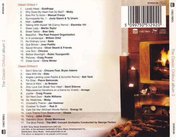 Various - The Classic Chillout Album 2 Double CD Import
