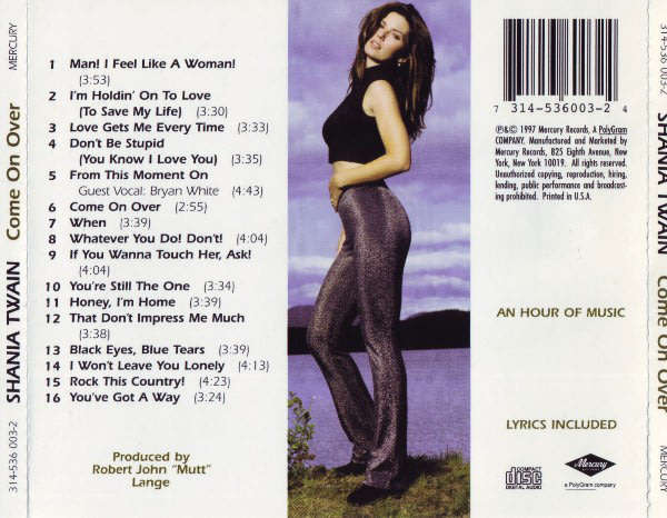 Shania Twain - Come On Over CD Import