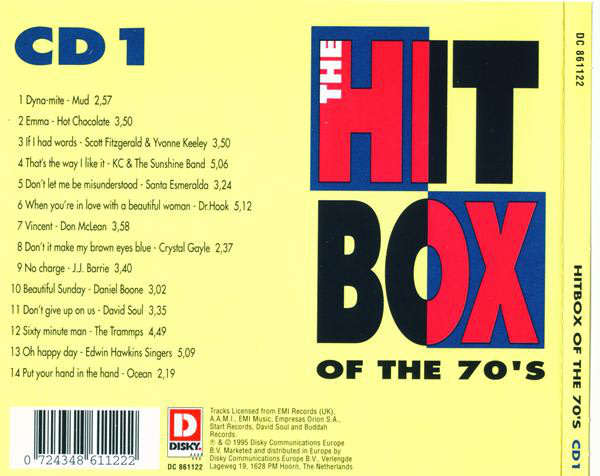 Various - Hitbox of the 70`s Triple CD Set Import