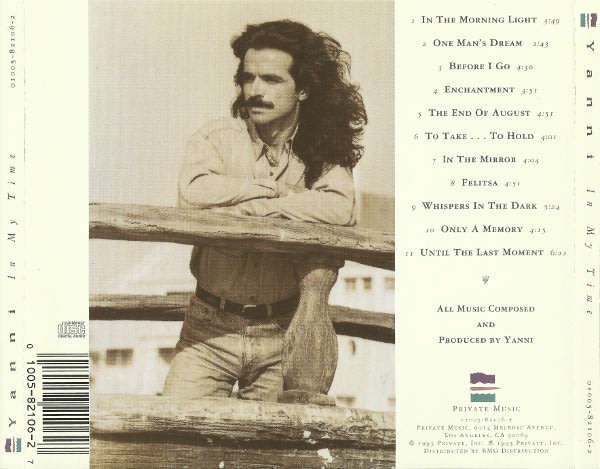 Yanni - In My Time CD Import