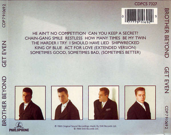 Brother Beyond - Get Even CD Import