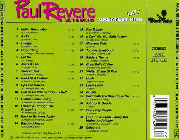 Paul Revere & the Raiders - Greatest Hits CD Import