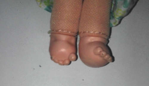 Cabbage Patch Doll Small Vintage Toy (Soft Body, Plastic Head, 11cm, 1996 Made in China