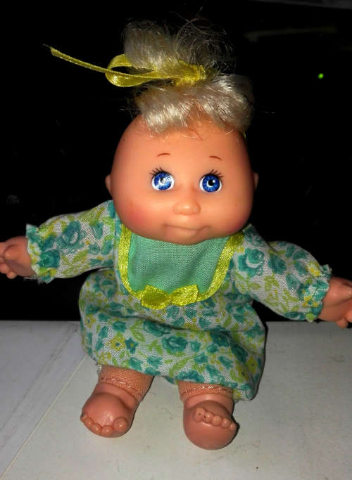 Cabbage Patch Doll Small Vintage Toy (Soft Body, Plastic Head, 11cm, 1996 Made in China