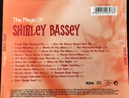 Shirley Bassey - The Magic of CD