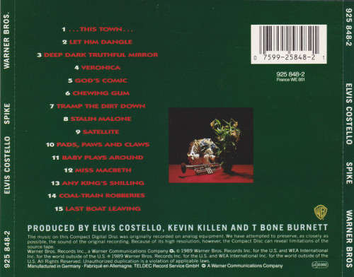 Elvis Costello - Spike CD Import