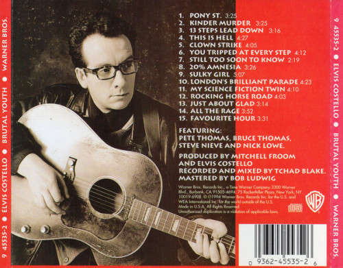 Elvis Costello - Brutal Youth CD Import