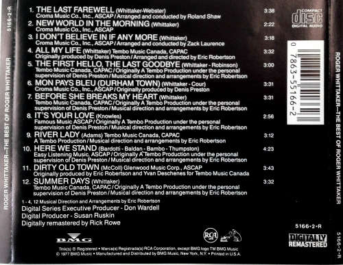 Roger Whittaker - Best of CD Import