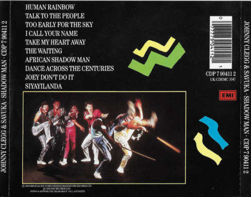 Johnny Clegg and Savuka  Shadow Man CD UK Import