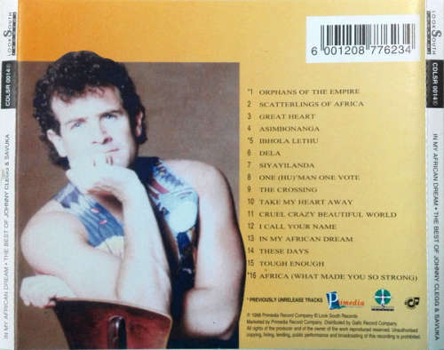 Johnny Clegg and Savuka  In My African Dream: Best of CD