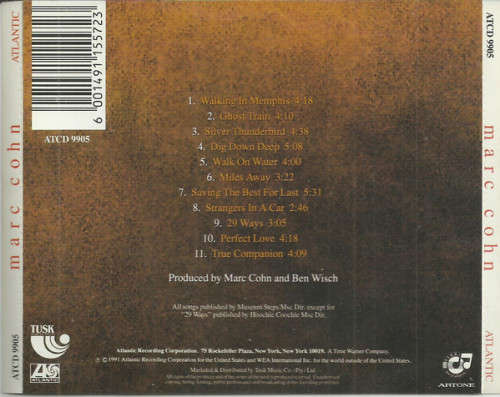 Marc Cohn - Marc Cohn CD