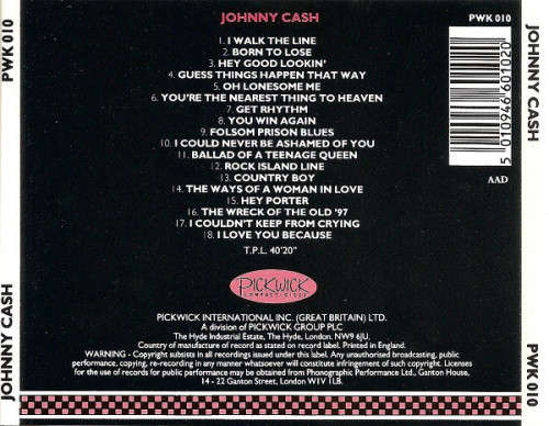 Johnny Cash - Johnny Cash CD Import